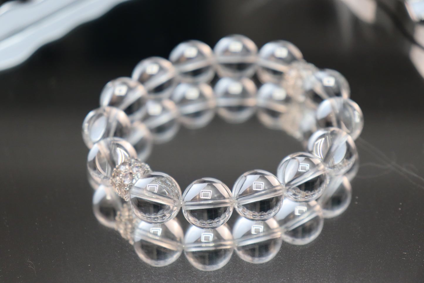 High-Vibe Clear Quartz Healing Bracelet|Chakra Cleanser|Intention Magnifier|Sage Cleansed