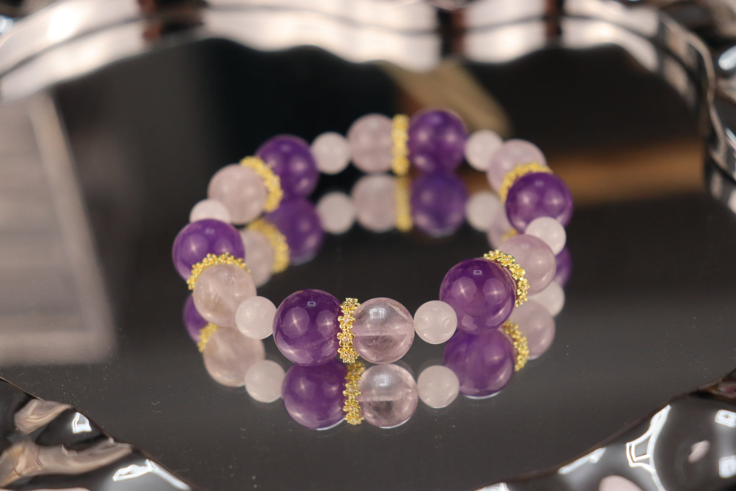 Soul Guardian" Natural Amethyst Bracelet – Intuition Booster, Stress Relief & Divine Connection