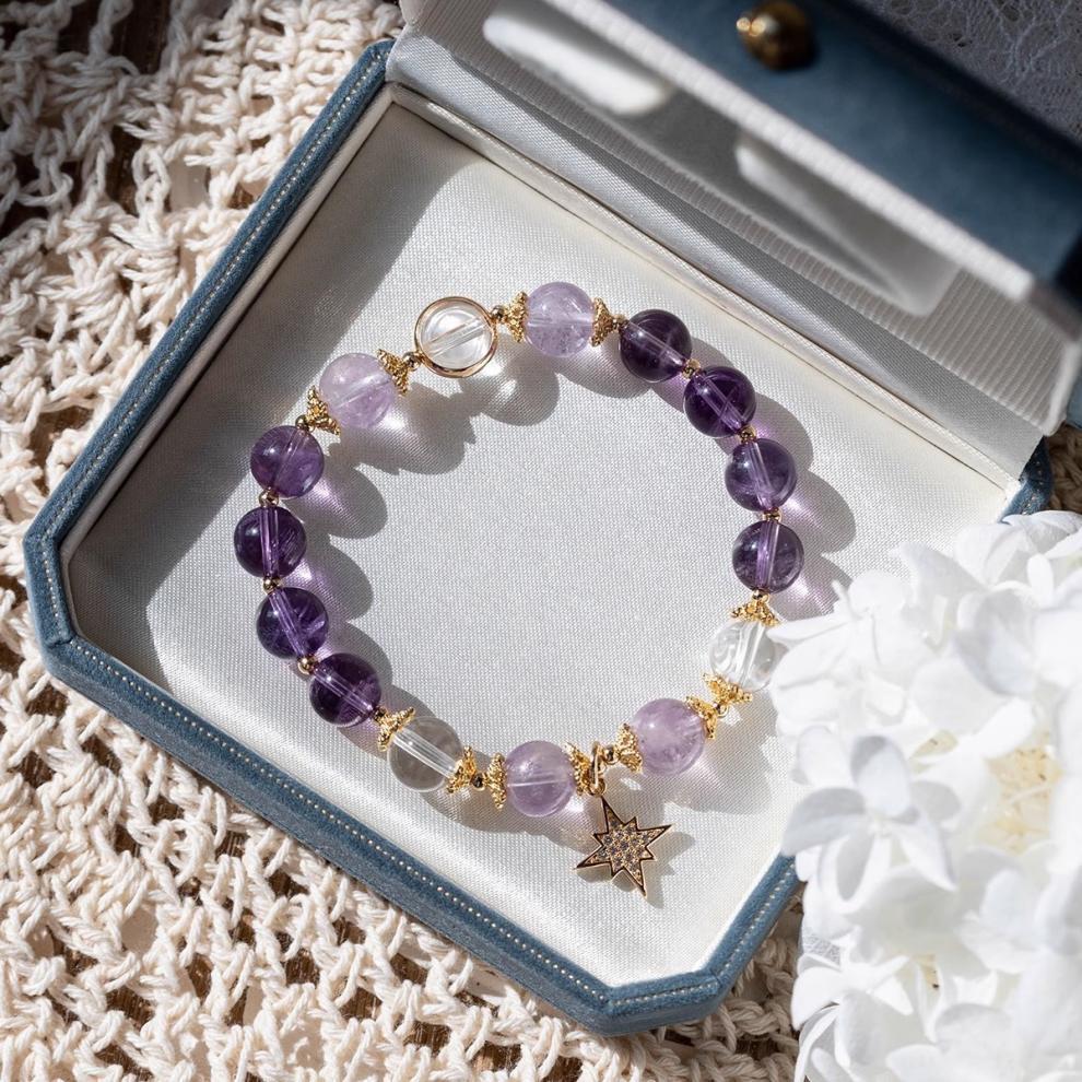 Top Seller! Natural Amethyst Bracelet | Focus Booster | Academic Success Stone | Free Shipping "The Oracle's Crystal for Modern Minds"