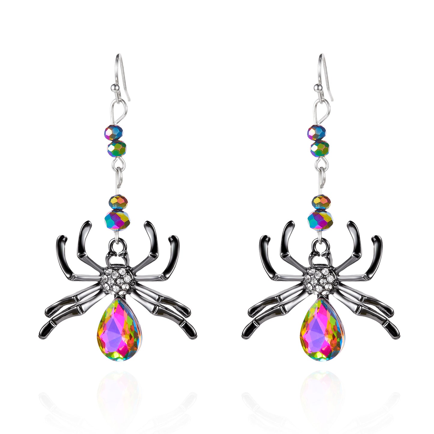 New Fashionable Creative Pumpkin Halloween Earrings, Unique Retro Distressed Skeleton Skeleton Ear Jewelry