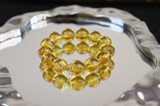 Golden Flow" Natural Citrine Bracelet – Wealth Magnet, Success Booster & Solar Energy