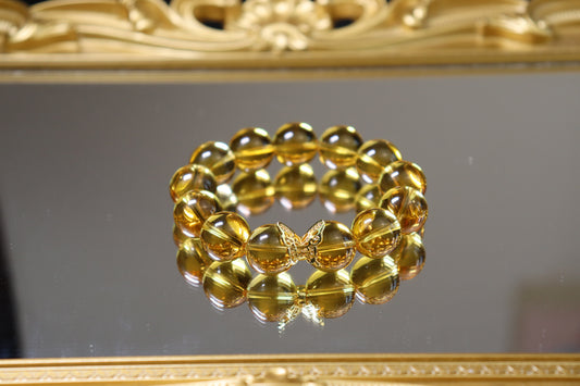 Golden Flow" Natural Citrine Bracelet – Wealth Magnet, Success Booster & Solar Energy