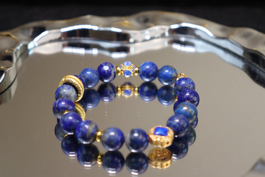 BEST SELLER! Deep Blue Lapis Lazuli Bracelet｜Truth Revealer｜Intuition Booster｜Fast Shipping