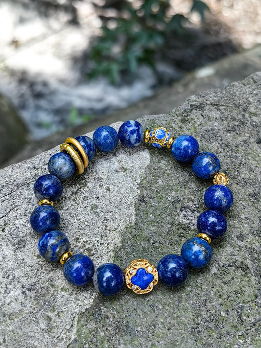 BEST SELLER! Deep Blue Lapis Lazuli Bracelet｜Truth Revealer｜Intuition Booster｜Fast Shipping